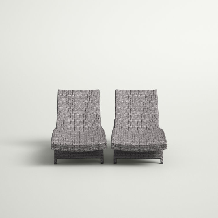 Mercury Row® Gael Outdoor Wicker Chaise Lounge Set Wayfair